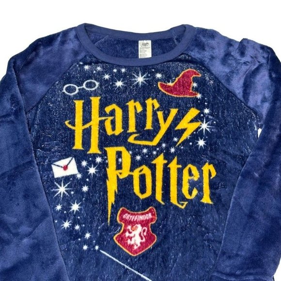 Harry Potter Sleep Top Kids Small 4/6 Fluffy Soft Wand Letter Sorting Hat - Picture 3 of 13